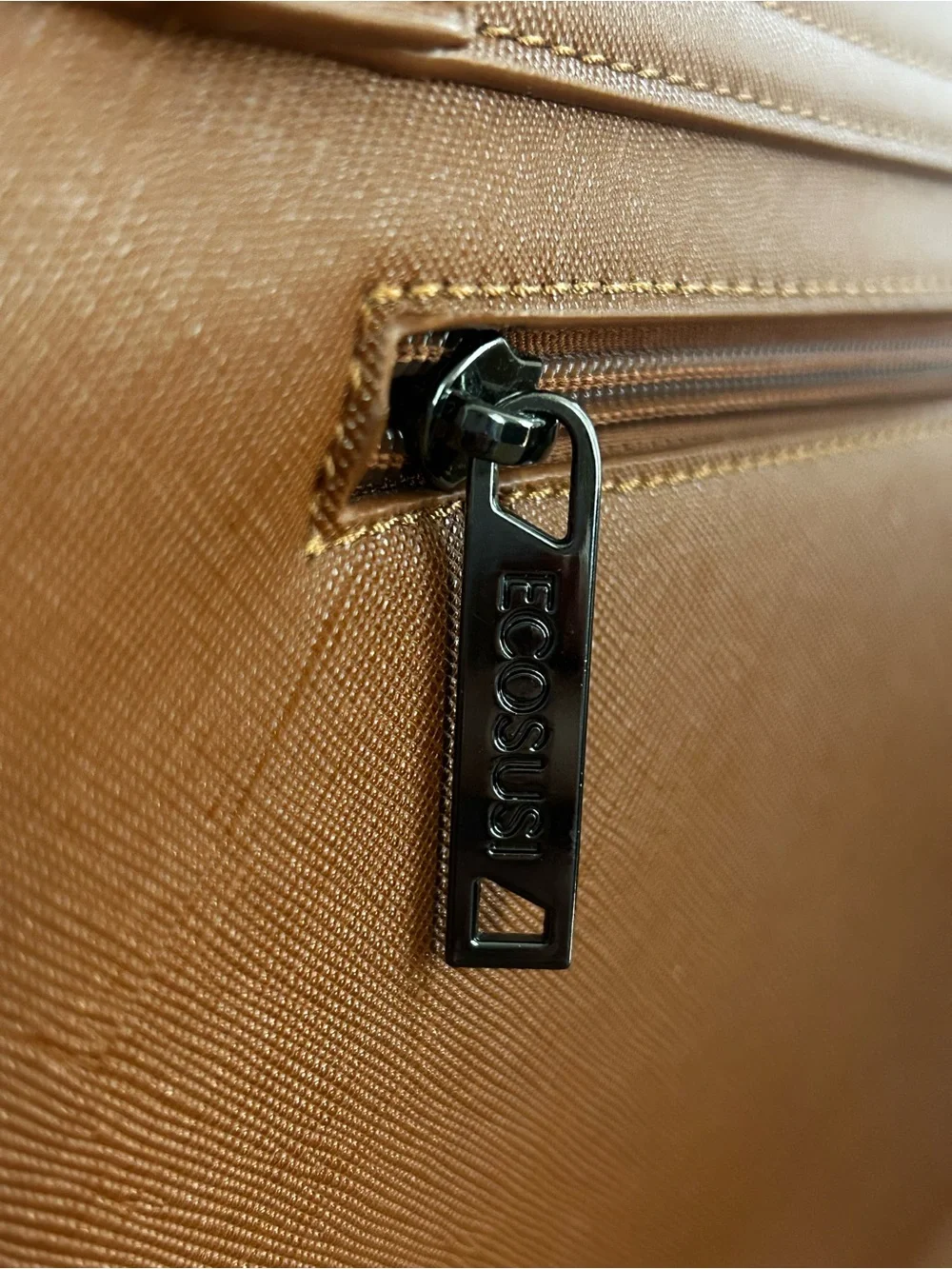 Ecosusi Brown Briefcase with Adjustable Shoulder Strap